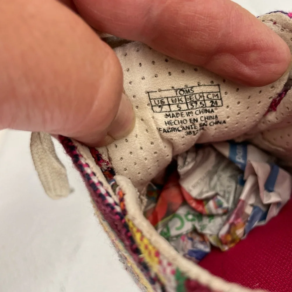 Toms Multicolor Striped Women's Sneakers